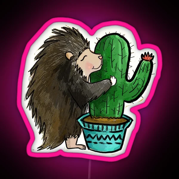 Prickly Love RGB Neon Sign