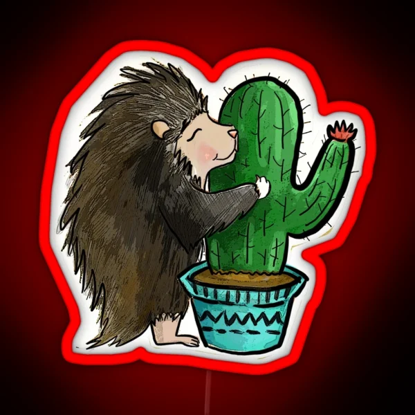Prickly Love RGB Neon Sign