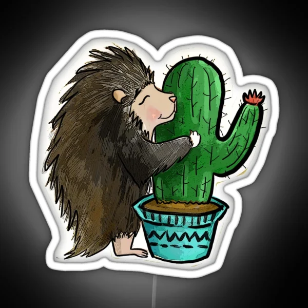 Prickly Love RGB Neon Sign