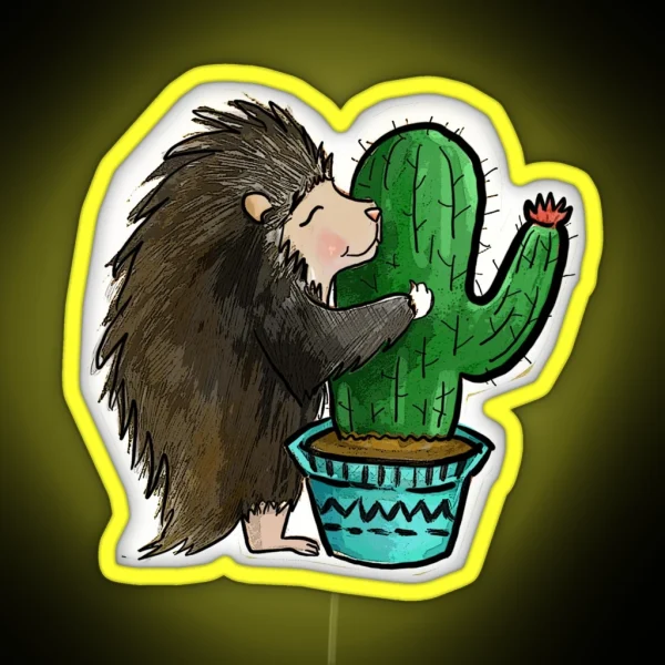 Prickly Love RGB Neon Sign