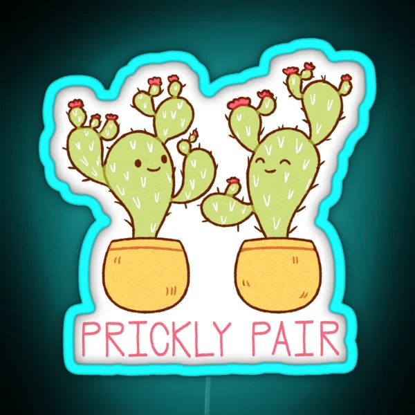 Prickly Pair RGB Neon Sign