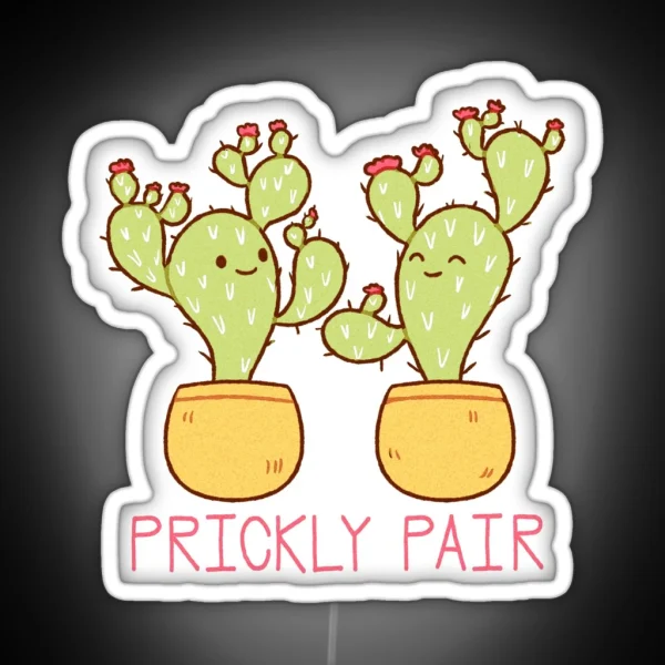 Prickly Pair RGB Neon Sign
