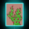 Cute Prickly Pear Bunnies Neon Sign with RGB Neon Design - Vibrant Artwork in Blue