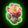 prickly pear cactus flower neon rgb sign