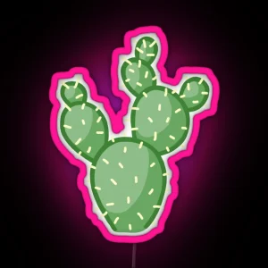 Prickly Pear Led RGB Neon Sign