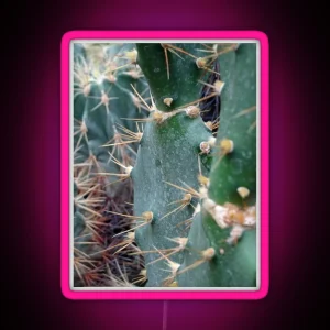 Prickly Pear Nopales Cactus RGB Neon Sign