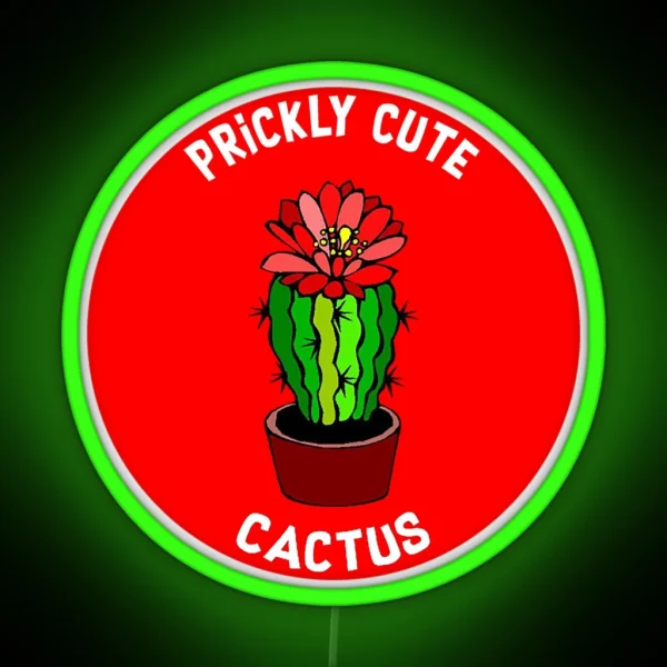 Prickly Personality Prickly But Cute Wife Girlfriend RGB Neon Sign