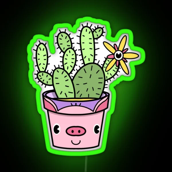 Prickly Pig RGB Neon Sign