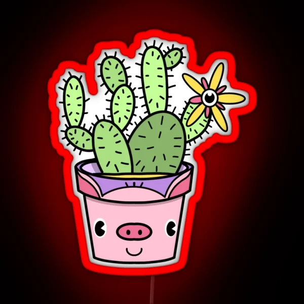 Prickly Pig RGB Neon Sign