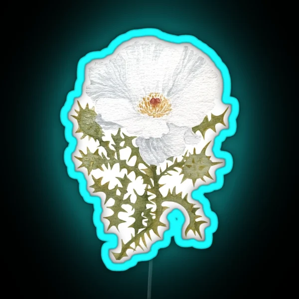 Prickly Poppy RGB Neon Sign