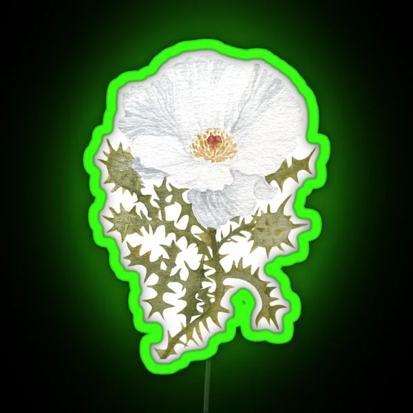 Prickly Poppy RGB Neon Sign