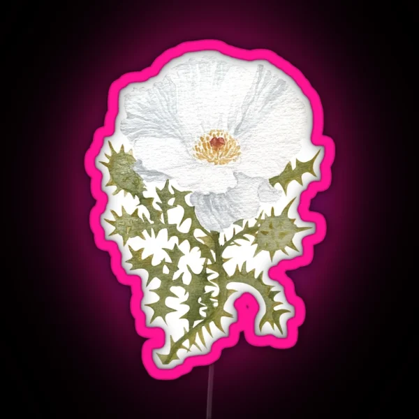 Prickly Poppy RGB Neon Sign