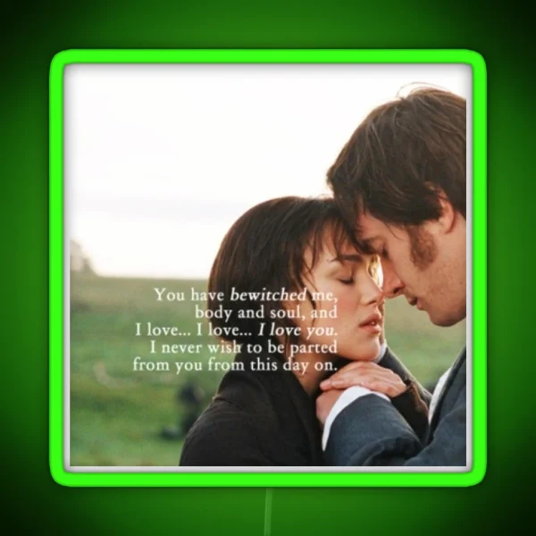 Pride And Prejudice RGB Neon Sign
