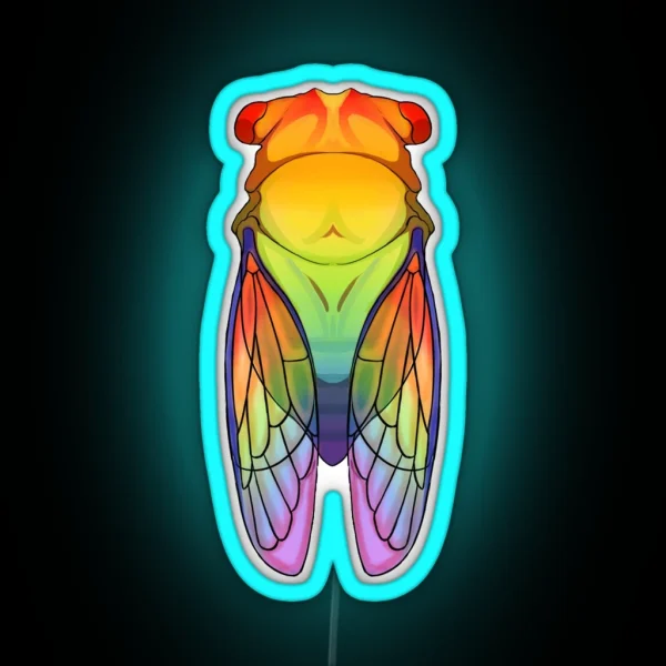 Pride Cicada RGB Neon Sign