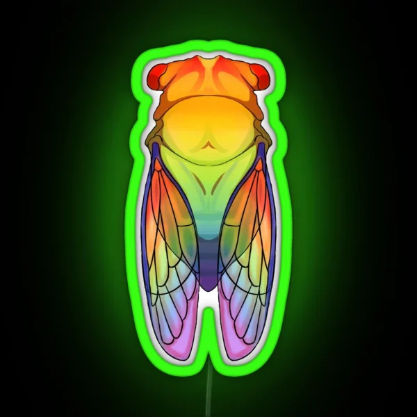 Pride Cicada RGB Neon Sign