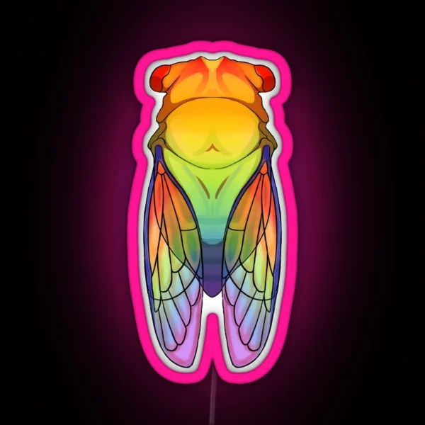 Pride Cicada RGB Neon Sign