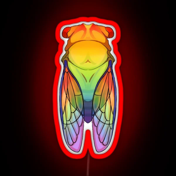 Pride Cicada RGB Neon Sign