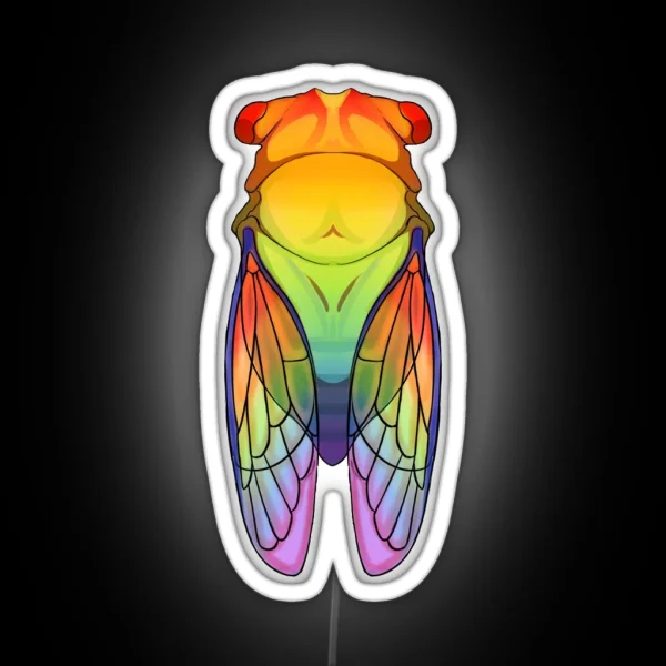 Pride Cicada RGB Neon Sign