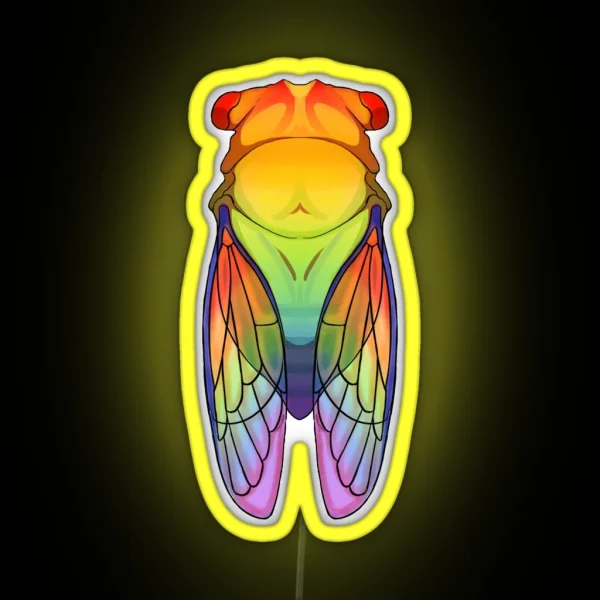 Pride Cicada RGB Neon Sign
