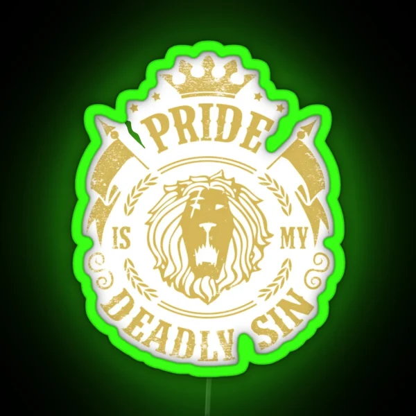 Pride Is My Deadly Sin RGB Neon Sign