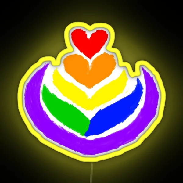Pride Latte Art RGB Neon Sign