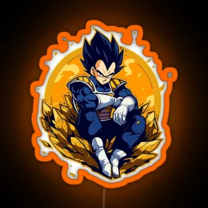 Prince Vegeta RGB Neon Sign