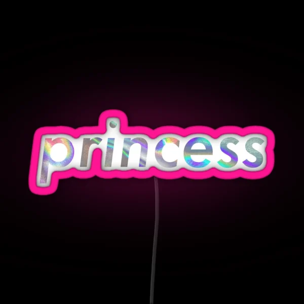 Princess Aesthetic RGB Neon Sign