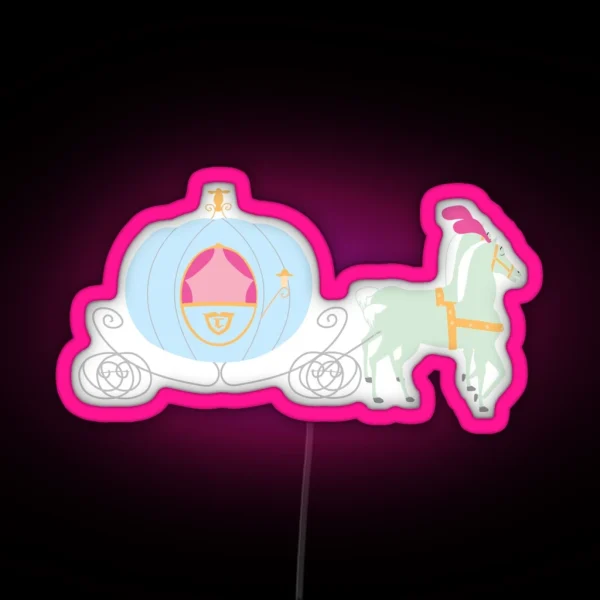Princess Carriage RGB Neon Sign