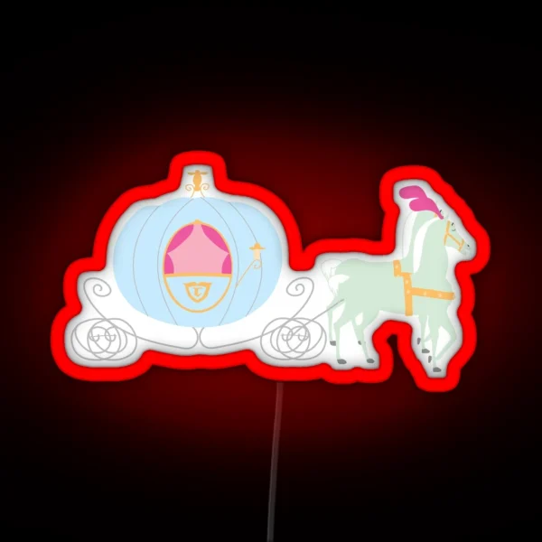 Princess Carriage RGB Neon Sign