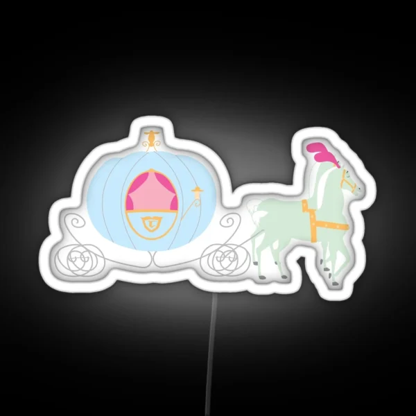 Princess Carriage RGB Neon Sign