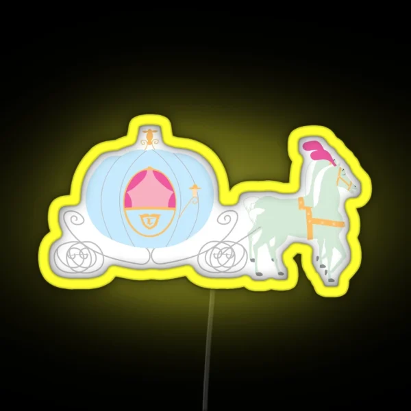 Princess Carriage RGB Neon Sign