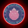 RGB Neon Sign Featuring Princess Dungeon Crawler Carl in Blue and Pink