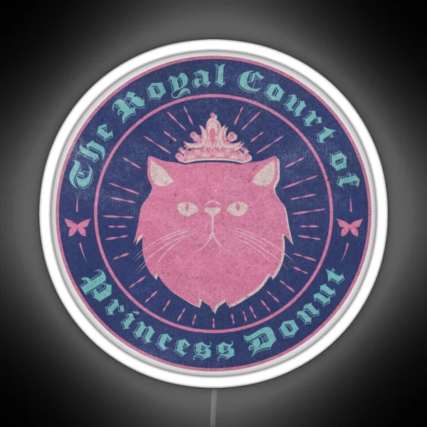 Princess Donut Dungeon Crawler Carl Blue And Pink Patch RGB Neon Sign