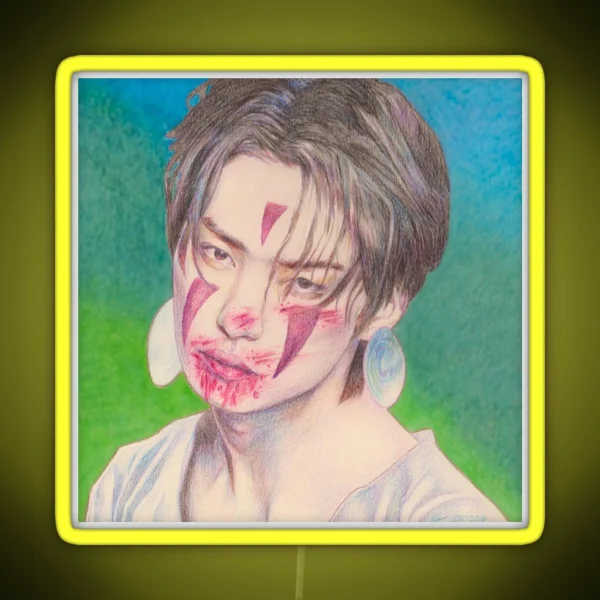 Princess Mononoke Lee Know Stray Kids RGB Neon Sign