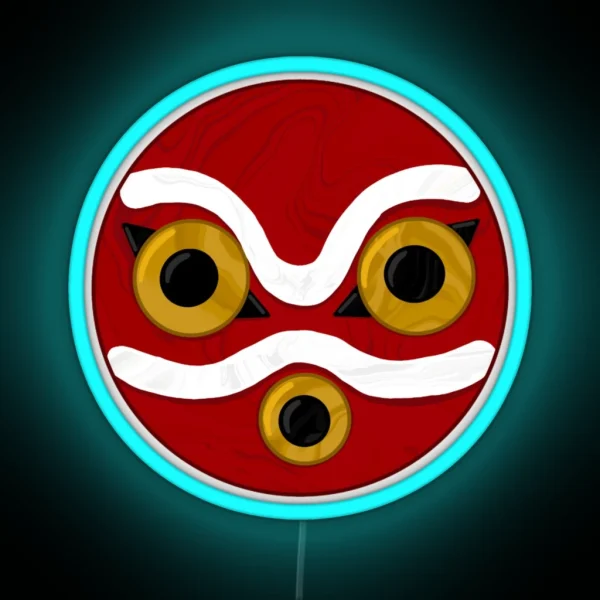Princess Mononoke Mask RGB Neon Sign