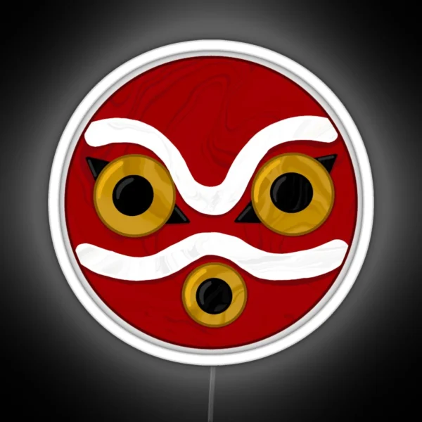 Princess Mononoke Mask RGB Neon Sign