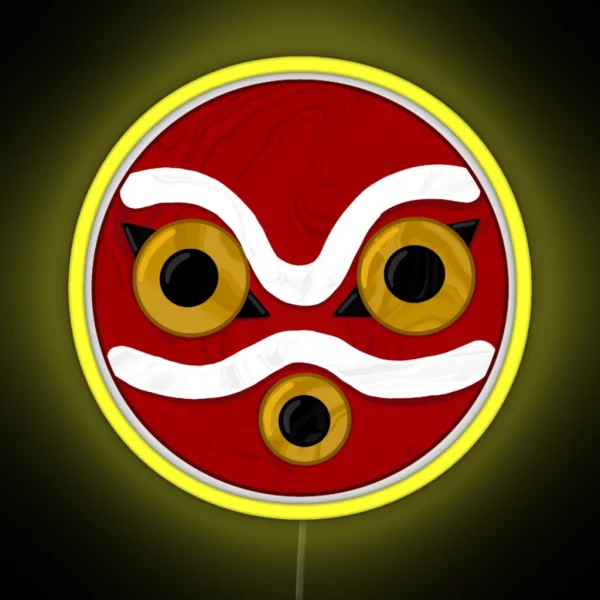 Princess Mononoke Mask RGB Neon Sign