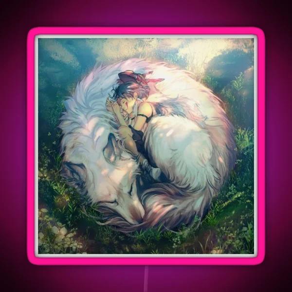 Princess Mononoke Moro RGB Neon Sign