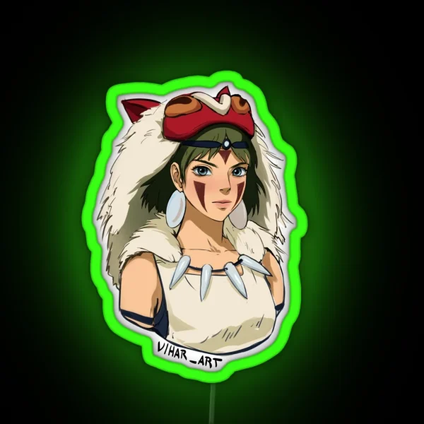 Princess Mononoke RGB Neon Sign