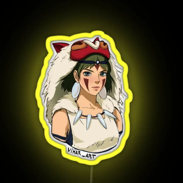 Princess Mononoke RGB Neon Sign