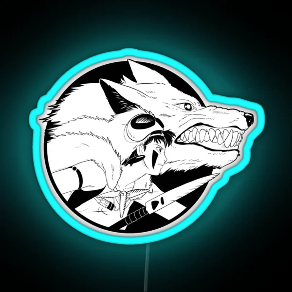 Princess Mononoke RGB Neon Sign