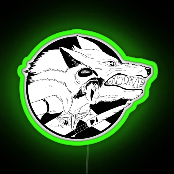 Princess Mononoke RGB Neon Sign