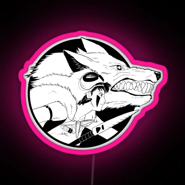 Princess Mononoke RGB Neon Sign