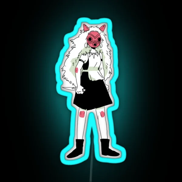 Princess Mononoke RGB Neon Sign