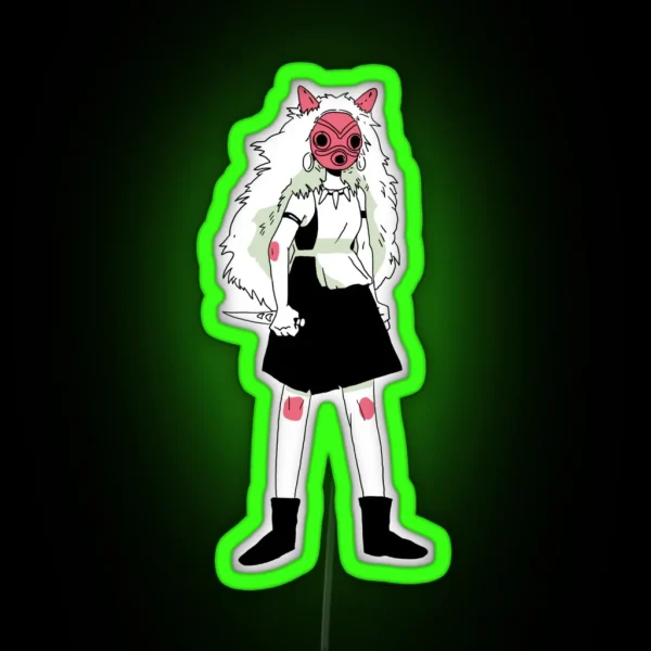 Princess Mononoke RGB Neon Sign