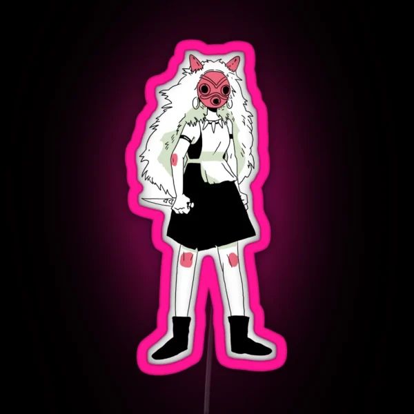 Princess Mononoke RGB Neon Sign