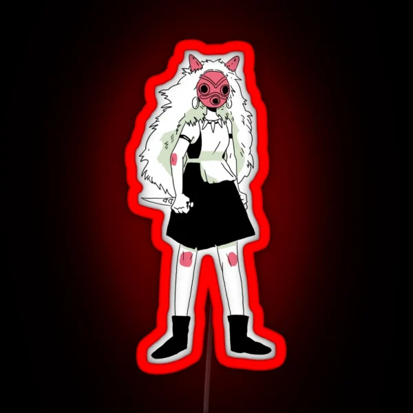 Princess Mononoke RGB Neon Sign