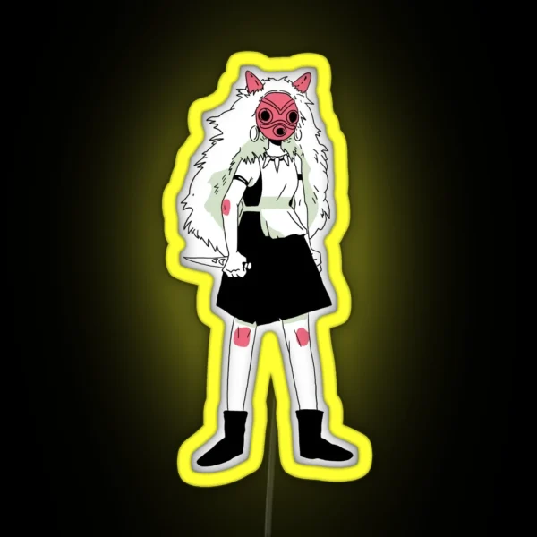 Princess Mononoke RGB Neon Sign