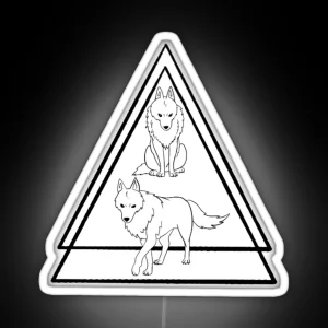 Princess Mononoke Wolves RGB Neon Sign