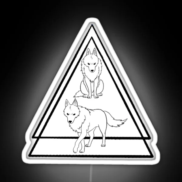 Princess Mononoke Wolves RGB Neon Sign